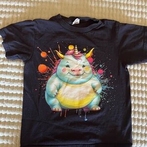 Kids Black Fantasy Creature T-Shirt